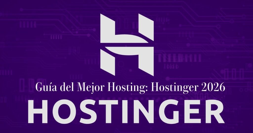 Infografía sobre el mejor hosting España 2026 con la plataforma Hostinger para Amalya